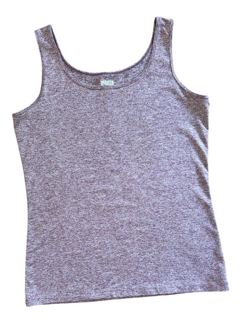 Duluth Trading Co Heather Mauve Scoop Neck Tank Top